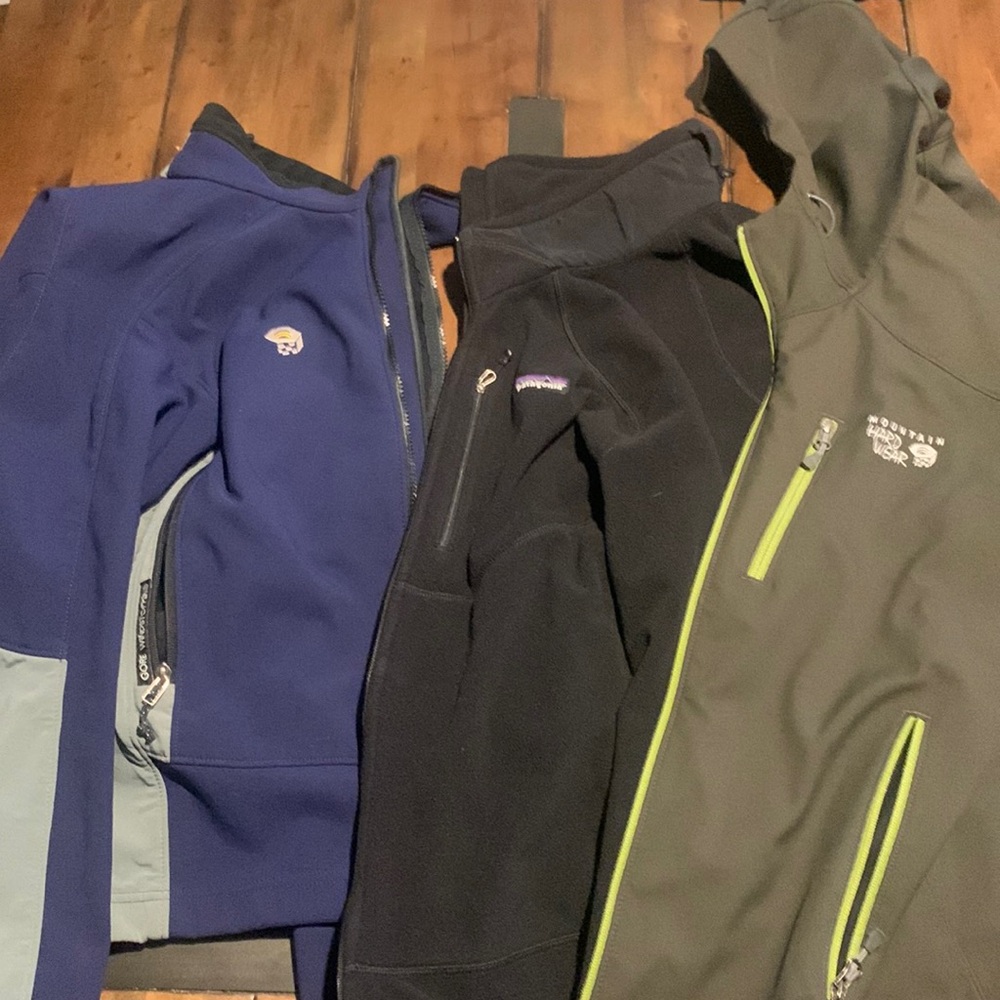 Bundle of three jackets!!! 2 Mountain HardWear & 1 Patagonia